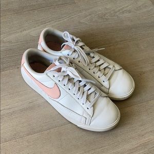 Nike white and pink sneakers used